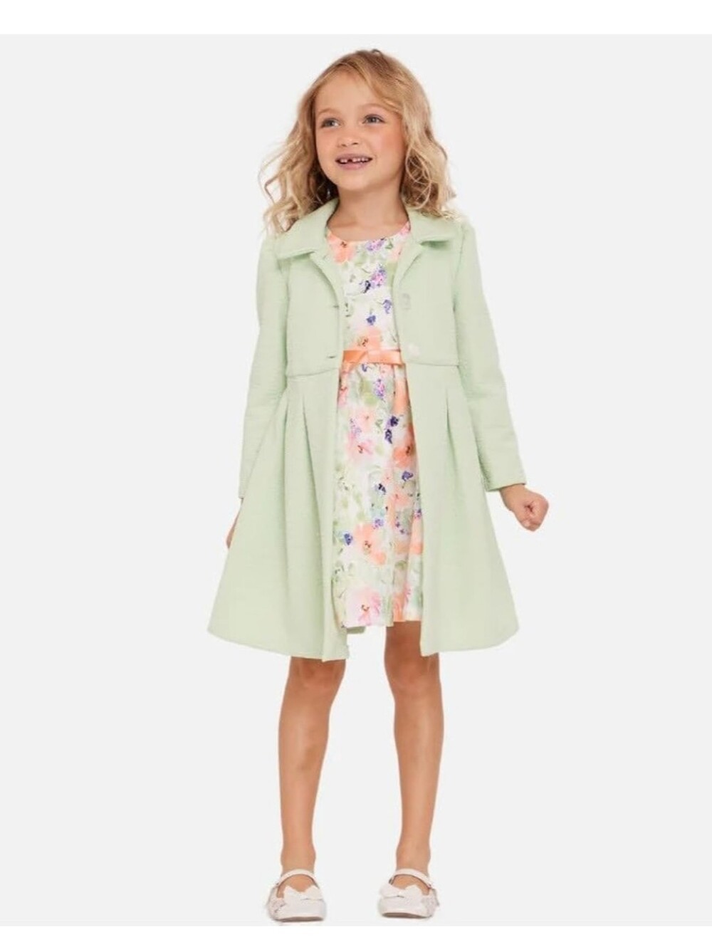 Bonnie Jean Girl's Spring Dress and Coat Set Size 5